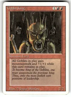 Goblin King Revised Edition Magic The Gathering TCG Vintage MTG JESPER MYRFORS - Image 1