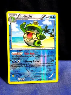 2013 Pokemon Black & White Plasma Storm Ludicolo #31/135 Reverse Holo - EX+/NM- - Image 1