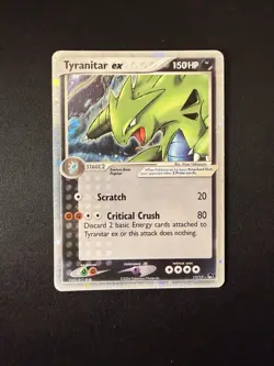Pokemon TCG Tyranitar ex 17/17 EX Holo Ancient Rare Card 2004 - Image 1