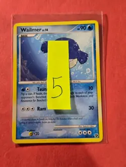 2008 Pokemon Diamond and Pearl Great Encounters #58 Wailmer, UC, NF/H, cd5 - Image 3