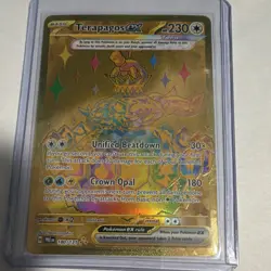 Pokemon Terapagos ex 180/131 Sv: Prismatic Evolutions Hyper Rare Holo 2025 - Image 1