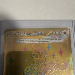 Pokemon Terapagos ex 180/131 Sv: Prismatic Evolutions Hyper Rare Holo 2025 - Image 3