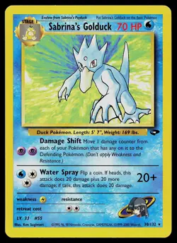 Pokemon Card - Sabrina's Golduck Gym Challenge 30/132 Rare - Image 1