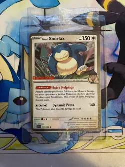 Pokemon Hop's Snorlax GameStop Promo Cosmos Holo Stamped 117/159 Holo - Image 1