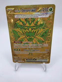 Teal Mask Ogerpon ex 177/131 Gold Hyper Rare Pokemon TCG Prismatic Evolutions NM - Image 1