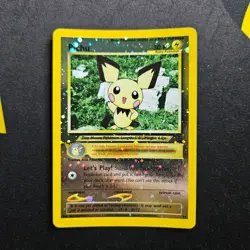 Pokemon Pichu BLACK STAR 35 - WOTC PROMO - Reverse Halo League 2001 - Image 1