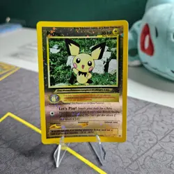Pokemon Pichu BLACK STAR 35 - WOTC PROMO - Reverse Halo League 2001 - Image 4