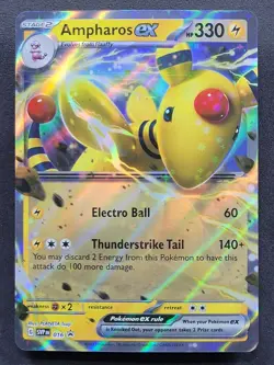 Ampharos ex 016 Double Rare Promo Scarlet & Violet Pokemon TCG - Image 1