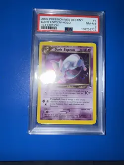 2002 POKEMON NEO DESTINY 1ST ED #4 DARK ESPEON-HOLO PSA 9 - Image 1