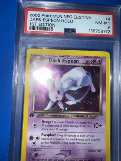 2002 POKEMON NEO DESTINY 1ST ED #4 DARK ESPEON-HOLO PSA 9 - Image 3