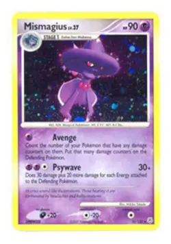 1x Mismagius - 10/130 - Holo Rare Lightly Played Pokemon Diamond & Pearl Base Se - Image 1