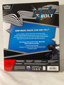 Pokemon TCG Scarlet & Violet Black Bolt Binder Collection BRAND NEW SEALED - Image 2