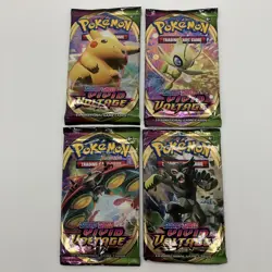Pokemon VIVID VOLTAGE Sealed Booster Packs x4 Complete Art Set - Image 1