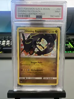 Shining Rayquaza PSA 9 56/73 Shining Legends Holo Rare Pokemon TCG 2017 - Image 1