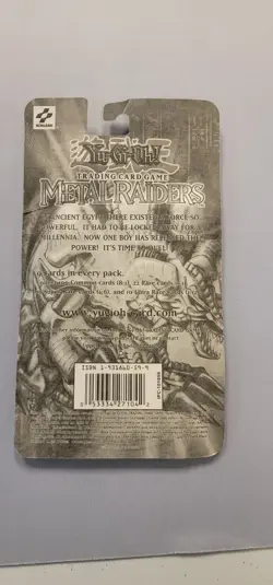 Yu-gi-oh Metal Raiders 1ST Edition Blister Booster Pack (2002) Factory Sealed - Image 2