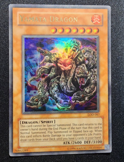 Yugioh! Yamata Dragon - DAMAGED/LOOKS Near Mint - Legacy of Darkness- LOD-067 - Image 1