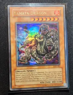 Yugioh! Yamata Dragon - DAMAGED/LOOKS Near Mint - Legacy of Darkness- LOD-067 - Image 3