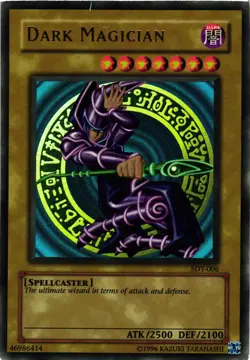 Yugioh Dark Magician SDY-006 Unlimited Edition Ultra Rare DMG - Image 1