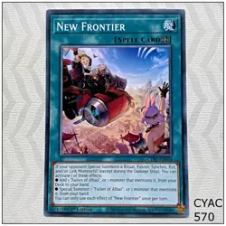 New Frontier - CYAC-EN054 - Common 1st Edition Yugioh - Image 1