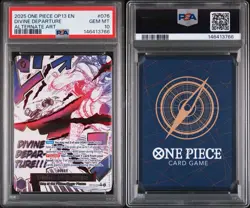 2025 One Piece OP13 EN #076 Divine Departure Alternate Art PSA 10 GEM MINT - Image 3