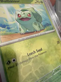 Pokemon TCG Bulbasaur Cosmos Holo Card 001/165 Costco Exclusive Double Swirl - Image 2