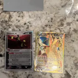 Pokemon TCG Umbreon ex 110HP & Dragonite 130HP Holo Cards Lot (2005, English) - Image 1