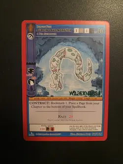 Metazoo Wilderness Spoiler Stamp - Dublin Lake Monster Non Holo Card 57/165 (EX) - Image 1