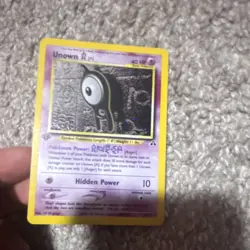 Pokemon Unown [A] 40 HP Holo Rare Neo Discovery Card English 14/75 Vintage - Image 1