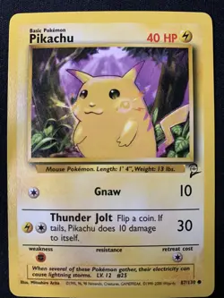 Pikachu 87/130 - Base Set 2 - WoTC Pokemon Card - Near Mint (NM) - Image 1