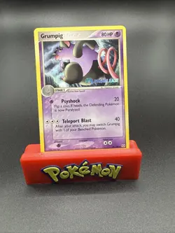 Pokemon Grumpig Prerelease Stamp Promo EX Emerald Set 29/106 NM/MINT Card - Image 1