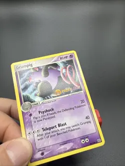 Pokemon Grumpig Prerelease Stamp Promo EX Emerald Set 29/106 NM/MINT Card - Image 2