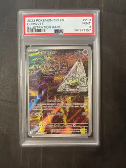 Drowzee 210/198 PSA 9 Mint Scarlet Violet Illustration Rare Pokemon Card - Image 1
