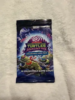 TMNT Splintered Fate Collectible Card Pack 10 Collectible Game Card Nickelodeon - Image 1
