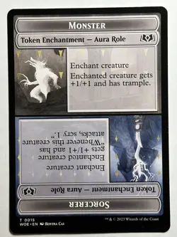 Monster Role / Sorcerer Role Token Wilds of Eldraine 15 LP-NM MTG Card - Image 1