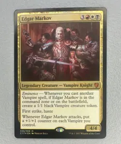 MTG - Edgar Markov | Commander 2017 | Foil | LP |036/309 - Image 1