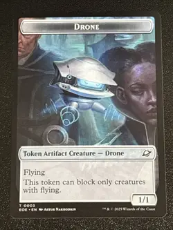 MTG Edge of Eternities Drone/Lander Double-Sided Token 0003/0006 NM - Image 1