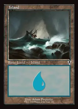 Island (#291) - Foil Retro Frame INR NM MTG - Image 1