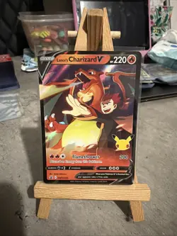 Pokemon TCG - Lance's Charizard v - SWSH133 - Celebrations Black Star Promo - Image 1