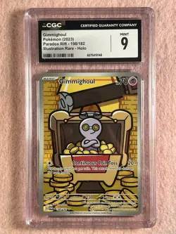 Gimmighoul 068/062 Art Rare Paradox Rift English CGC 9 Mint+ Graded Pokemon 2023 - Image 1