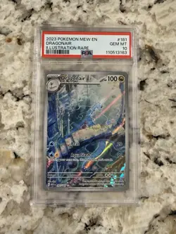 2023 POKEMON MEW EN-151 #181 DRAGONAIR ILLUSTRATION RARE PSA 10 GEM - Image 1