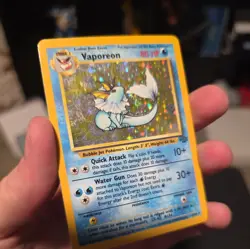 Pokemon Vaporeon Holo Rare Jungle 12/64 EN 1999 WOTC - Image 3