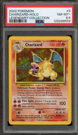 Pokemon Charizard Legendary Coll. Holo Rare #3 PSA 8.5 - Image 1