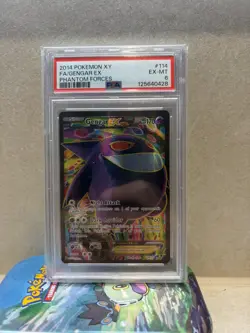 Pokemon TCG Gengar-EX Phantom Forces 114/119 Holo Full Art Ultra Rare PSA 6 - Image 1