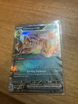 Pokemon Scarlet & Violet Paldean Fates Charizard 196 Black Star Promo NM/M FP! - Image 1