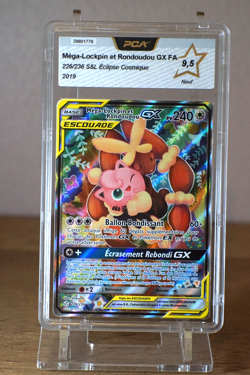 Carte Pokemon Mega-Lockpin et Rondoudou GX 226/236 Eclipse Cosmique FR PCA 9.5 - Image 1