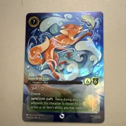 Disney Lorcana Tod-Knows All the Tricks 230/204 Floodborn Hero Foil Card - Image 1