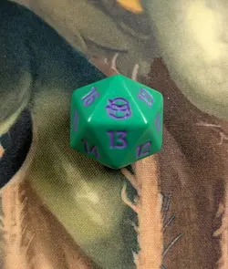 Donatello Teenage Mutant Ninja Turtle D20 Die Spindown Mtg Prerelease Kit TMNT - Image 1