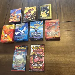 Pokemon Card TCG Lot factory Sealed Primal Clash & Shining Legends Booster Packs - Image 1