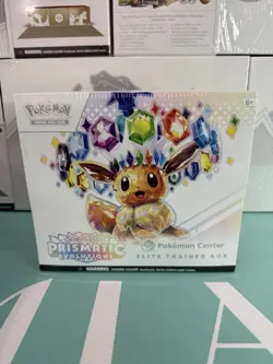 Pokemon TCG Prismatic Evolutions Pokemon Center Elite Trainer Box ETB Exclusive - Image 1