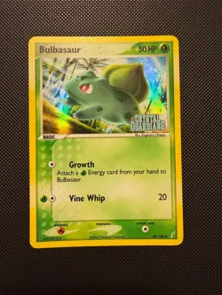 BULBASAUR 46/100 COMMON CRYSTAL GUARDIANS POKEMON REVERSE HOLO MP - Image 1